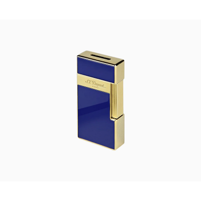 ЗАПАЛКА S.T.DUPONT BIG D LIGHTER BLUE LACQUER AND GOLD  25005